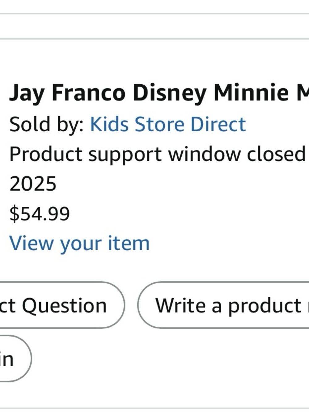 Disney Pink and White Minnie Mouse Twin Comforter Set - Picture 2 of 2